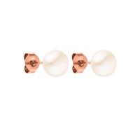 PURELEI® Pearl Ohrringe (Roségold) - Damenohrringe aus langlebigem Edelstahl - Wasserfeste Ohrringe Damen - 1,56 cm Durchmesser - Modeschmuck für deinen individuellen Look