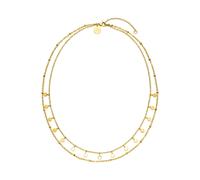 Purelei® Plain Kette Damen (Gold) - Halskette Damen aus langlebigem Edelstahl - Wasserfeste Kette - 40-50 cm Länge verstellbar - Halskette für deinen individuellen Look