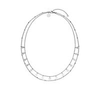 Collier PURELEI "Schmuck Geschenk Plain doppelte Kette, 22461" Halsketten Gr. Edelstahl, Länge: 50 cm, silberfarben (edelstahlfarben) Damen Colliers (61895042-0)