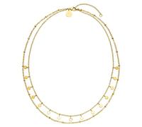 Purelei® Plain Kette Damen (Gold) - Halskette Damen aus langlebigem Edelstahl - Wasserfeste Kette - 40-50 cm Länge verstellbar - Halskette für deinen individuellen Look