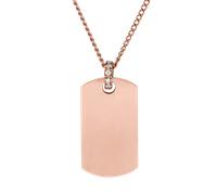 PURELEI Plate Charm Kette, Roségold Roségold