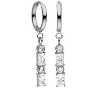 PURELEI® Powder Ohrringe (Silber) - Damenohrringe aus langlebigem Edelstahl - Wasserfeste Ohrringe Damen - 1,4 cm Durchmesser - Modeschmuck für deinen individuellen Look