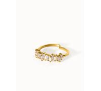 PURELEI Powder Ring Verstellbar, Gold Gold