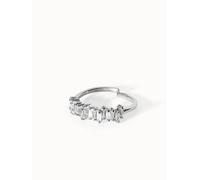 PURELEI Powder Ring Verstellbar, Silber Silber