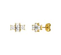 PURELEI® Pretty Ohrringe (18K Gold) - Damenohrringe aus langlebigem Edelstahl - Wasserfeste Ohrringe Damen - 1,1 cm Durchmesser - Modeschmuck für deinen individuellen Look