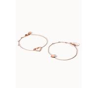 PURELEI Radiant Love Armband Set, verstellbare Länge, Roségold Roségold