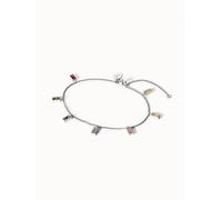 PURELEI Rainbow Fusskettchen, Silber Silber