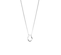 Purelei® Ring-Halter Tropfen Kette - Edelstahl 14K vergoldet / 18K rosévergoldet/Silber - Schmuckhalter für Ringe - Tropfendesign - Verstellbar 40-45 cm - Sicher & stilvoll (Silver)