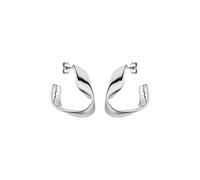 Purelei® River Ohrringe - Elegantes Möbiusband-Design für zeitlose Harmonie, Damenohrringe, 18K vergoldet, Ohrringe für Frauen (Silver)