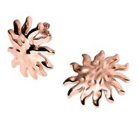 Purelei Iconic Sun Ohrringe - Ohrstecker mit strukturiertem Sun-Design - 14K/18K vergoldeter Edelstahl - eleganter Statement-Schmuck - Wasserfest (Rosegold)