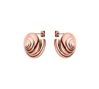 Purelei® Nautical Big Ohrstecker - Muschelspiral-Ohrringe aus Edelstahl in Gold, Silber oder Roségold - Maritimer Statement-Schmuck für Damen - 25 mm groß, 15 g (Rosegold)