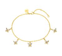 PURELEI Schmetterling Fußkettchen, Gold Gold