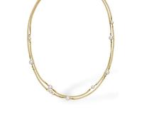 Purelei® Sea Gleam Kette - Feine Halskette mit Muschelperlen in zwei Größen - Edelstahl (Gold 14K vergoldet/Silber/Roségold 18K) - 40-45 cm elegante Perlenkette für Damen (Gold)