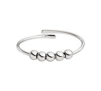 Purelei Shade Anxiety Ring - Fidget - New Generation - Damenring aus langlebigem Edelstahl - Wasserfeste Ringe - in verstellbaren Größen erhältlich von 60-66 - Damenschmuck (Silver)