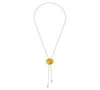 Purelei Shell Drop Kette - wasserfest & verstellbar | Edelstahlkette mit muschelförmigem Slider-Anhänger | 14K/18K Vergoldung | Eleganter Drop-Look mit Aloha-Vibes (Gold)