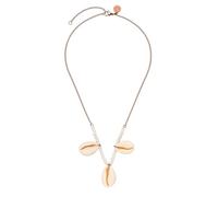 Purelei® Shell Pendant Kette - wasserfest & verstellbar | Edelstahlkette mit Muschel-Anhängern & Perlen-Details | 14K/18K Vergoldung | Zarter Sommerlook mit Aloha-Vibes (Rosegold)