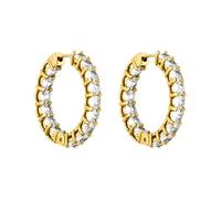 PURELEI® Shimmer Ohrringe (Gold) - Damenohrringe aus langlebigem Edelstahl - Wasserfeste Ohrringe Damen - 2,7 cm Durchmesser - Modeschmuck für deinen individuellen Look