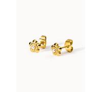 PURELEI Shiny Bloom Perlenohrringe, Gold Gold