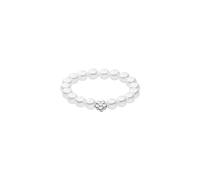 Purelei Shiny Bloom Ring (Gold, Silber, Rosegold), Wasserfester elastischer Damen Ring aus Perlen, Eleganter Ring mit Seashell Perlen, Geschenke für Damen, Verschiedene Grössen