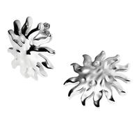 Purelei Iconic Sun Ohrringe - Ohrstecker mit strukturiertem Sun-Design - 14K/18K vergoldeter Edelstahl - eleganter Statement-Schmuck - Wasserfest (Silver)