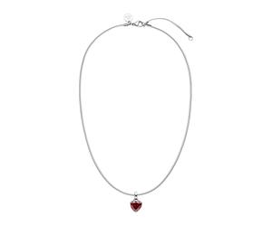 Purelei Sleeky Red Heart Kette 100% Edelstahl Silber