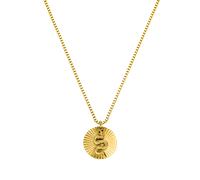 PURELEI Snake Coin Kette, Gold Gold