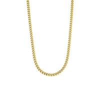 Purelei® Spirit Kette (Silber), Herren und Damen Halskette aus langlebigem Edelstahl, Wasserfeste Unisex-Panzerkette, 55 cm cm Länge verstellbar (Gold)