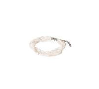 Purelei® Summer Breeze Armband Damen - Muschelperlen & Edelstahl - 14K/18K vergoldet oder Silber - Verstellbar 16-20 cm - Sommer Schmuck Boho Look (Silver)