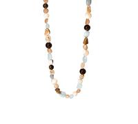 Purelei® Sunrise Kette - Edelsteinkette mit Aquamarin, Citrin, Amazonit & Sonnenstein - Edelstahl 18K vergoldet - Damen Halskette 40-45 cm - Farbenfroher Schmuck mit Natursteinen (Gold)