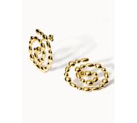 PURELEI Swirl Perlenohrringe, Gold Gold