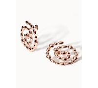 PURELEI Swirl Perlenohrringe, Roségold Roségold