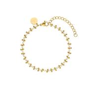 Purelei Terra Armband - Filigranes Armband mit glänzenden Metallkugeln - Edelstahl vergoldet - Verstellbar 16-20 cm - Gold/Silber/Roségold