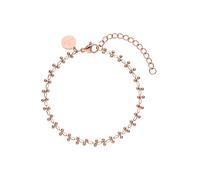 Purelei® Terra Armband - Filigranes Armband mit glänzenden Metallkugeln - Edelstahl vergoldet - Verstellbar 16-20 cm - Gold/Silber/Roségold (Rosegold)