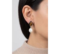 PURELEI Tiger's Eye Pearl Perlenohrringe Silver Größe: OS | Ohrringe Outlet | Damen | Weiß