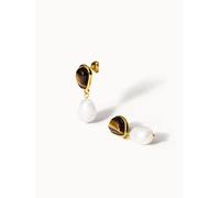 PURELEI Tiger's Eye Pearl PerlenPerlenohrringe, Gold Gold