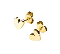 Purelei Tiny Heart Ohrringe (Gold) - Damenohrringe aus langlebigem Edelstahl (14K vergoldet) - Wasserfeste Ohrringe Damen - Modeschmuck für deinen individuellen Look