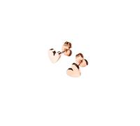 Purelei® Tiny Heart Ohrstecker - Minimalistische Herz-Ohrringe aus Edelstahl | 18K vergoldet, Silber, Roségold | Zeitlos & elegant (Rosegold)