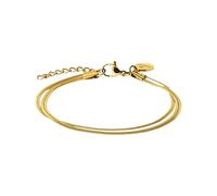 Purelei® Two Layers Armband (Gold) - Filigranes Damen Armband - Aus langlebigem Edelstahl (14K vergoldet) - Verstellbare Länge 16-19 cm - Hawaiianisch inspiriert & wasserfest