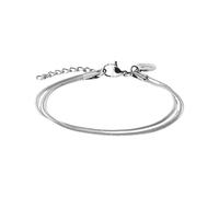 Purelei® Two Layers Armband (Silber) - Filigranes Damen Armband - Aus hochwertigem, langlebigem Edelstahl - Verstellbare Länge 16-19 cm - Hawaiianisch inspiriert & wasserfest