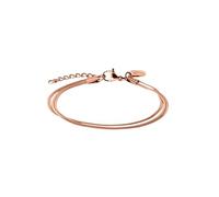 Purelei® Two Layers Damen Armband - verstellbares, wasserfestes Armband mit doppellagigem Schlangenketten-Design für einen stilvollen Layering-Look (Rosegold)