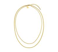 Purelei® Two Layers Kette Damen (Gold) - Halskette Damen aus langlebigem Edelstahl - Wasserfeste Kette mit Anhänger - 40-45 cm Länge verstellbar - Halskette für deinen individuellen Look