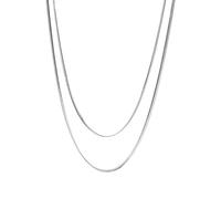 Purelei Two Layers Kette Damen - Halskette Damen aus langlebigem Edelstahl - Wasserfeste Kette mit Anhänger - 40-45 cm Länge verstellbar - Halskette für deinen individuellen Look