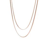 Purelei Two Layers Kette Damen - Halskette Damen aus langlebigem Edelstahl - Wasserfeste Kette mit Anhänger - 40-45 cm Länge verstellbar - Halskette für deinen individuellen Look