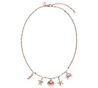 Purelei® Underwater World Kette, Damenhalskette aus Edelstahl, Wasserfeste Halskette mit Anhängern in Form von maritimen Designs, verstellbare Länge von 40-45 cm (Roségold)