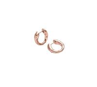 Purelei Vintage Love Creolen - wasserfest | Strukturierte Hoops mit Aloha-Muster aus Edelstahl & 14K/18K Vergoldung | Organischer Vintage-Look mit Hinge-Verschluss (Rosegold)