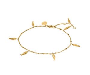 Purelei Vitamin Sea Fußkette 100% Edelstahl Gold