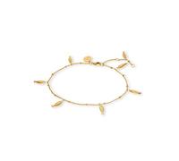Purelei Vitamin Sea Fußkette für Damen, Verstellbares Fußkettchen aus Edelstahl mit Kleinen Fisch Anhängern, Sommerlicher Fußschmuck für Strand, Urlaub und Sandalen, 21-25 cm, Geschenkidee, Gold