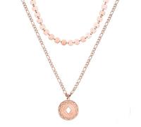 Purelei Waikiki Ketten-Set - 2-teiliges Damen Layering Schmuckset mit Lolani Necklace & Kalani Necklace - Edelstahl, wasserfest, verstellbar 35-50 cm - Gold/Silber/Roségold (Rosegold)