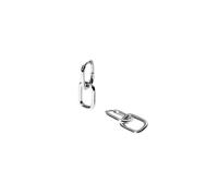 Purelei Wandelbare Ovale Ohrringe - wasserfest | 2-in-1 Creolen mit abnehmbarem ovalem Anhänger | Edelstahl & 14K/18K Vergoldung | Minimalistisch & vielseitig kombinierbar (Silver)