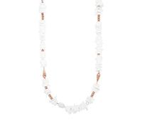 Purelei® Wela Kette - Wasserfester Schmuck mit echten Perlen & Muschelstücken, verstellbar (40/45 cm) (Rosegold)